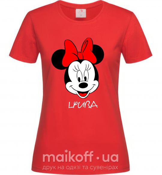 Женская футболка Lyuba minnie mouse Красный фото