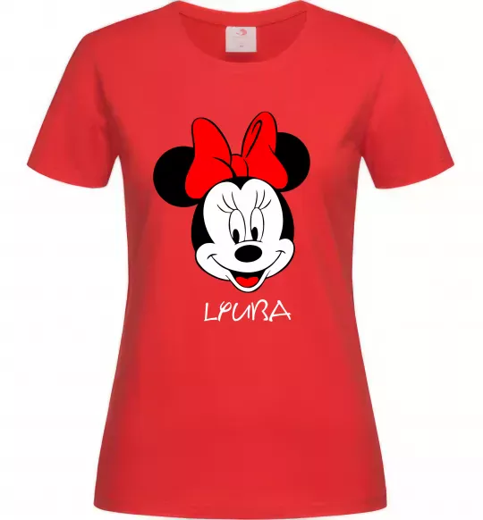 Женская футболка Lyuba minnie mouse Красный фото