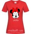 Женская футболка Lyuba minnie mouse Красный фото