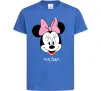 Дитяча футболка Polina minnie mouse Яскраво-синій фото