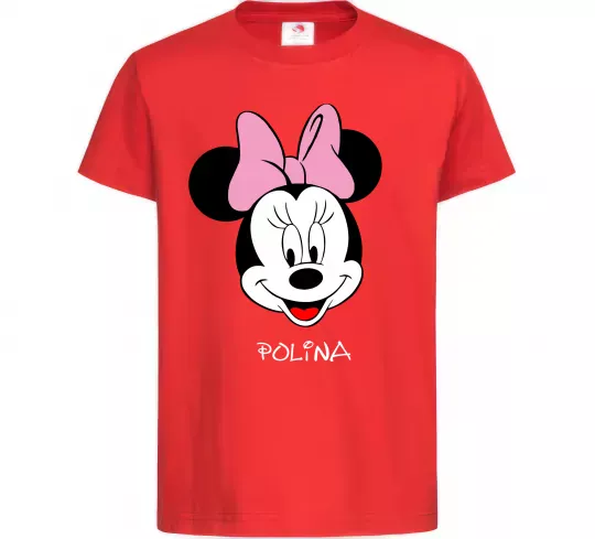 Дитяча футболка Polina minnie mouse Червоний фото