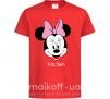 Детская футболка Polina minnie mouse Красный фото