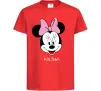 Дитяча футболка Polina minnie mouse Червоний фото