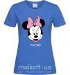 Женская футболка Polina minnie mouse Ярко-синий фото