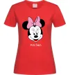 Женская футболка Polina minnie mouse Красный фото