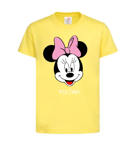Детская футболка Polina minnie mouse Лимонный фото