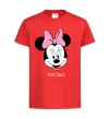 Детская футболка Polina minnie mouse Красный фото