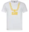 Мужская футболка Igor золотая цепь Белый Мужская футболка Igor золотая цепь Белый фото