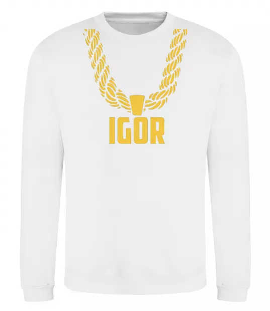 Світшот Igor золотая цепь Білий фото