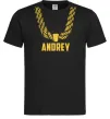 Мужская футболка Andrey золотий ланцюжок Черный Мужская футболка Andrey золотий ланцюжок Черный фото
