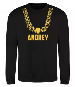 Світшот Андрій сказав народ зробив Сірий меланж фото