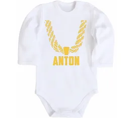 Детский боди Anton the myth the legend Белый фото