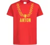 Детская футболка Anton золотий ланцюжок Красный Детская футболка Anton золотий ланцюжок Красный фото