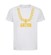 Дитяча футболка Anton золотий ланцюжок Білий фото