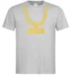 Чоловіча футболка Anton золотий ланцюжок Сірий фото