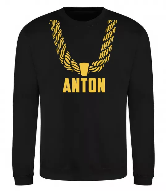 Свитшот Anton золотий ланцюжок Черный фото