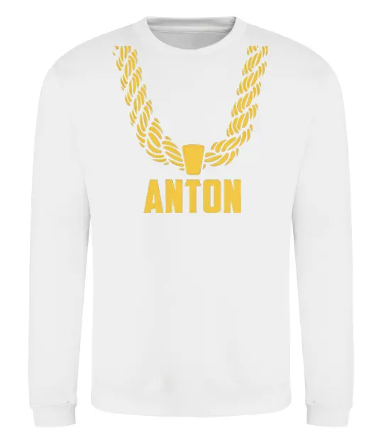 Свитшот Anton золотий ланцюжок Белый фото