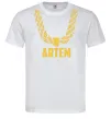 Чоловіча футболка Artem золотий ланцюжок Білий фото