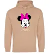 Жіноча толстовка (худі) Galina minnie mouse Пісочний Жіноча толстовка (худі) Galina minnie mouse Пісочний фото