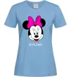 Жіноча футболка Galina minnie mouse Блакитний Жіноча футболка Galina minnie mouse Блакитний фото