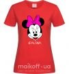 Жіноча футболка Galina minnie mouse Червоний фото