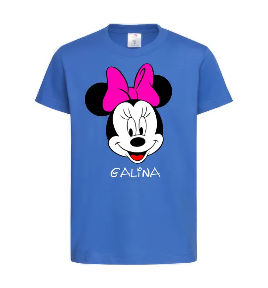 Детская футболка Galina minnie mouse Ярко-синий фото
