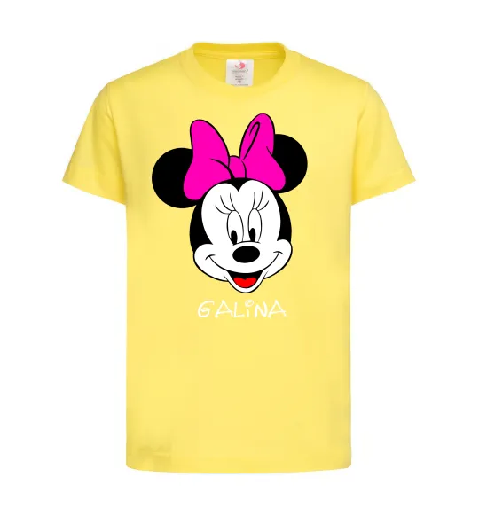 Детская футболка Galina minnie mouse Лимонный фото