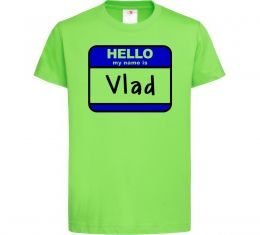 Детская футболка Hello my name is Vlad Детская футболка Hello my name is Vlad