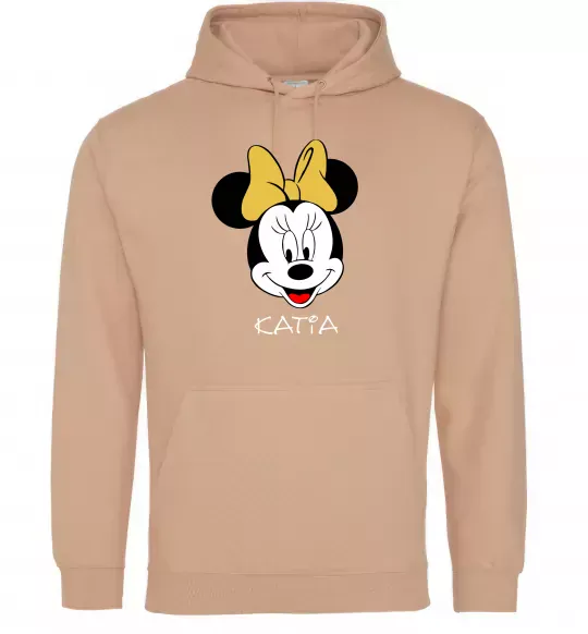 Жіноча толстовка (худі) Katia minnie mouse Пісочний фото