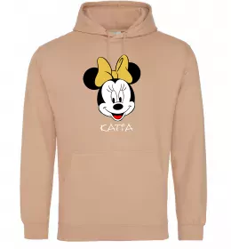 Жіноча толстовка (худі) Katia minnie mouse Пісочний фото