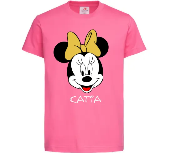 Детская футболка Katia minnie mouse Ярко-розовый фото