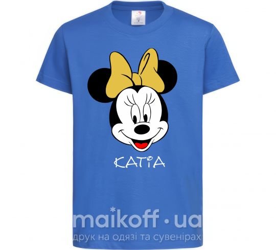 Дитяча футболка Katia minnie mouse Яскраво-синій фото