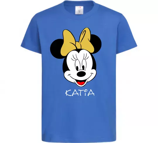 Детская футболка Katia minnie mouse Ярко-синий фото