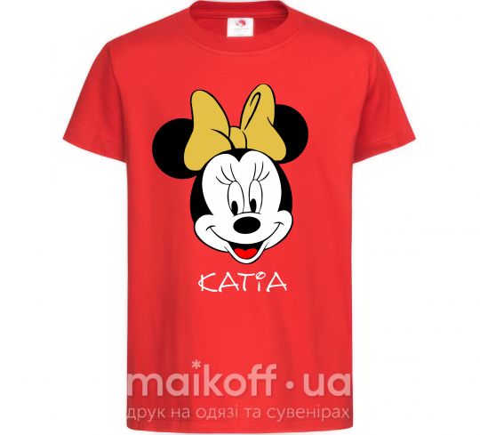 Дитяча футболка Katia minnie mouse Червоний фото