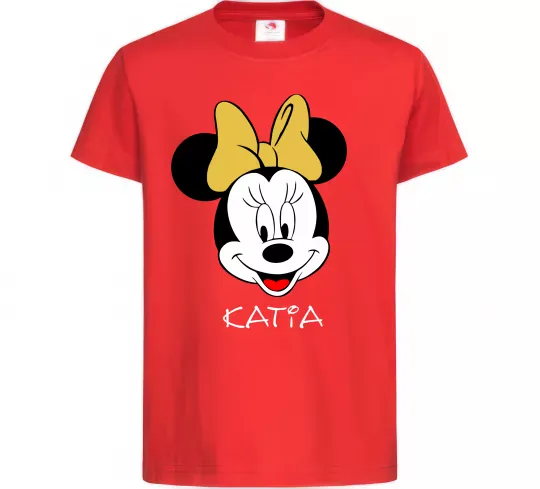 Детская футболка Katia minnie mouse Красный фото