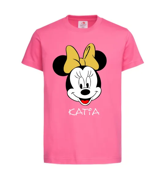 Дитяча футболка Katia minnie mouse Яскраво-рожевий фото