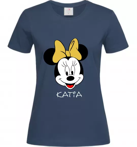 Жіноча футболка Katia minnie mouse Темно-синій фото