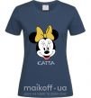 Женская футболка Katia minnie mouse Темно-синий фото