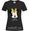 Женская футболка Katia minnie mouse Черный фото