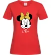 Женская футболка Liza minnie mouse Красный фото