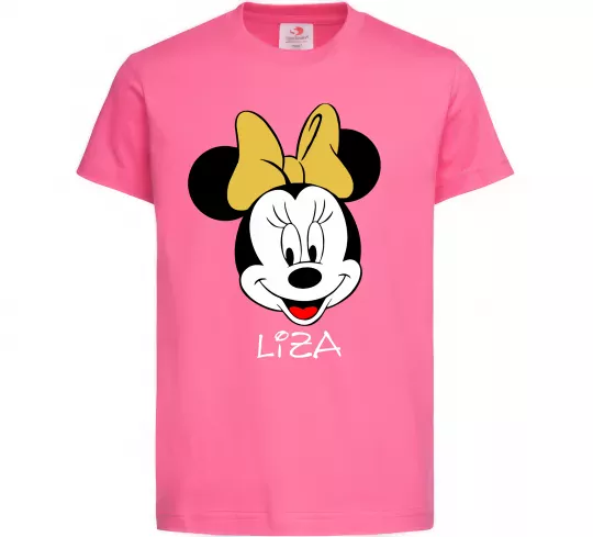 Детская футболка Liza minnie mouse Ярко-розовый фото