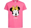 Детская футболка Liza minnie mouse Ярко-розовый фото