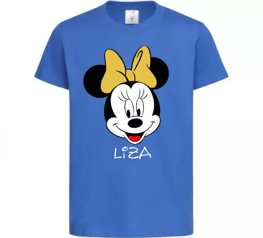 Детская футболка Liza minnie mouse Ярко-синий фото