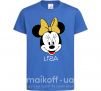 Детская футболка Liza minnie mouse Ярко-синий фото