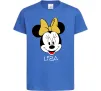 Детская футболка Liza minnie mouse Ярко-синий фото