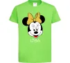 Детская футболка Liza minnie mouse Лаймовый фото
