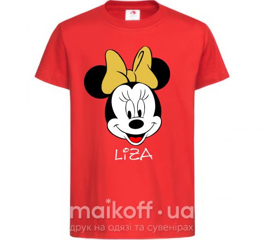 Дитяча футболка Liza minnie mouse Червоний фото