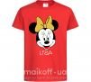 Детская футболка Liza minnie mouse Красный фото