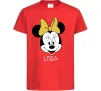 Детская футболка Liza minnie mouse Красный фото