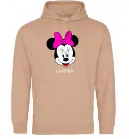 Женская толстовка (худи) Hello my name is Larisa Белый фото